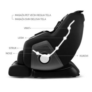 Masažna Fotelja 8100A Crna - Image 4