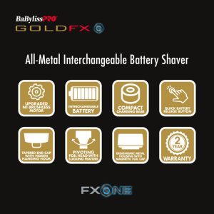Babyliss Pro Shaver FXone Gold FX - Image 2