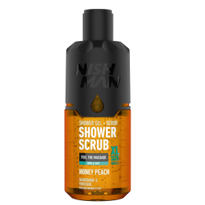 Nishman Shower&Scrab Honey Peac 480ml