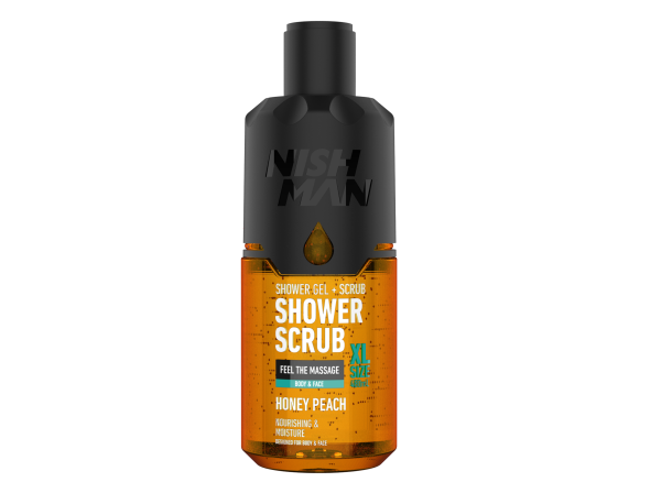 Nishman Shower&Scrab Honey Peac 480ml